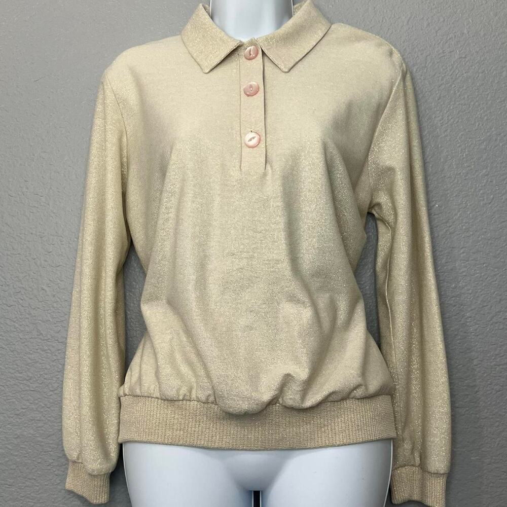 Teddi sport cream and glittery long sleeve